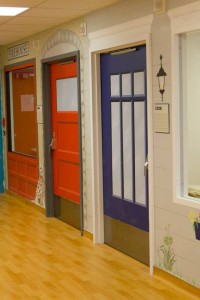 finished firehouse and cottage