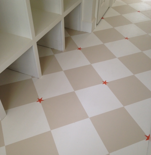 Floor Checker and Star, Elizabeth Reynolds Design