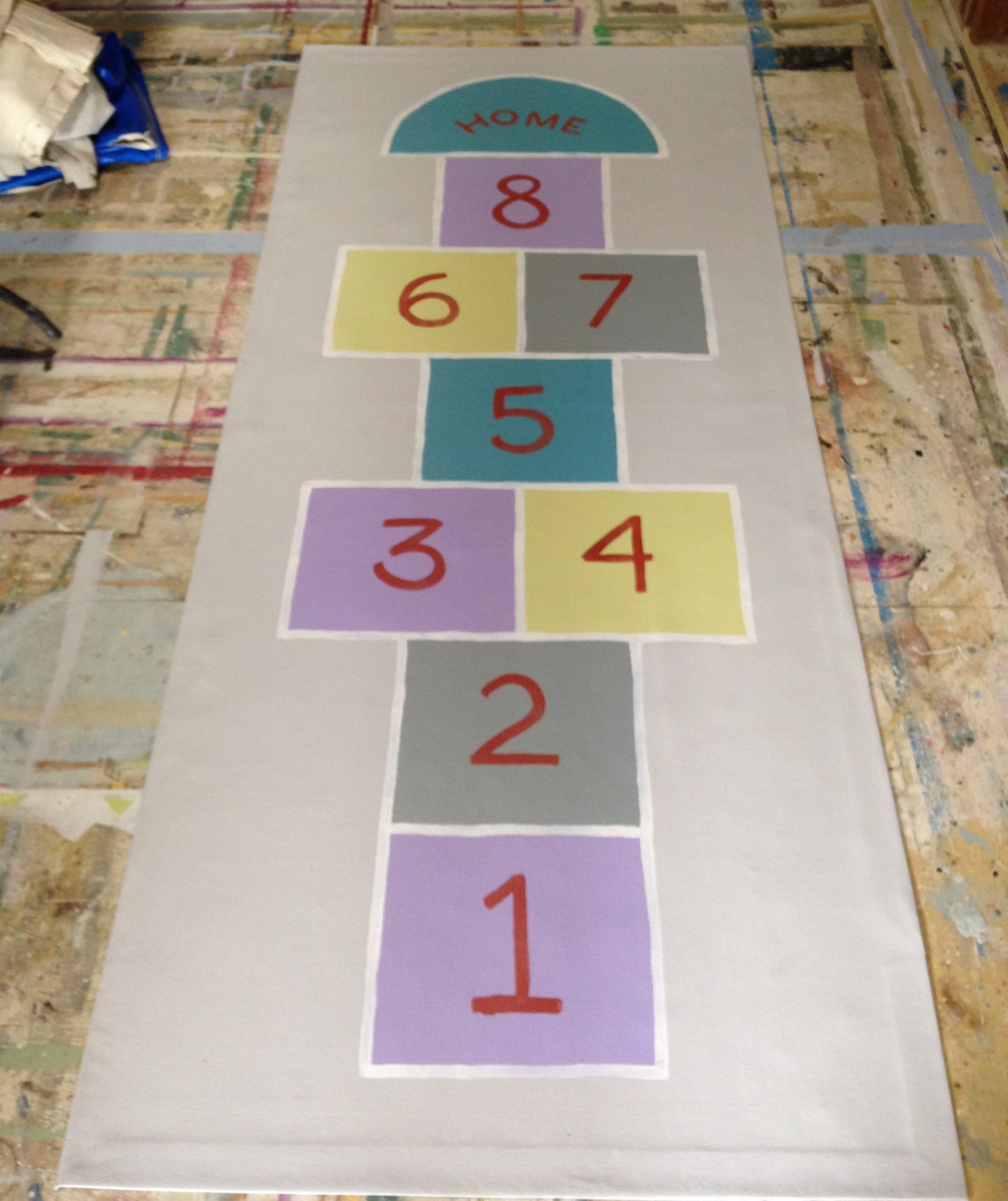 Hopscotch Floorcloth