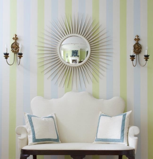 Green & Blue Stripes for Mary Douglas Drysdale