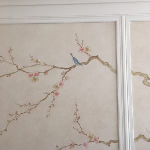Potomac Plum Blossom Mural Detail