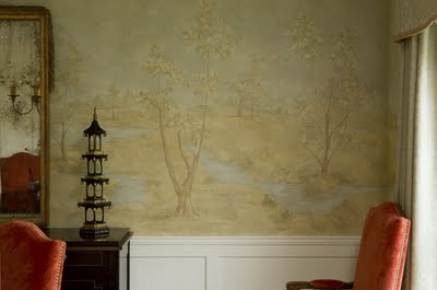 Landscape wall mural